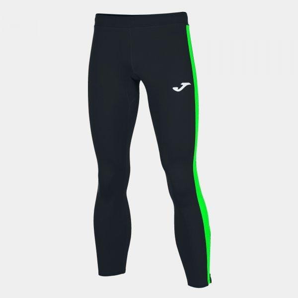  Pantaloni pentru femei Joma Elite VII Long Tight Black-Fluor Green