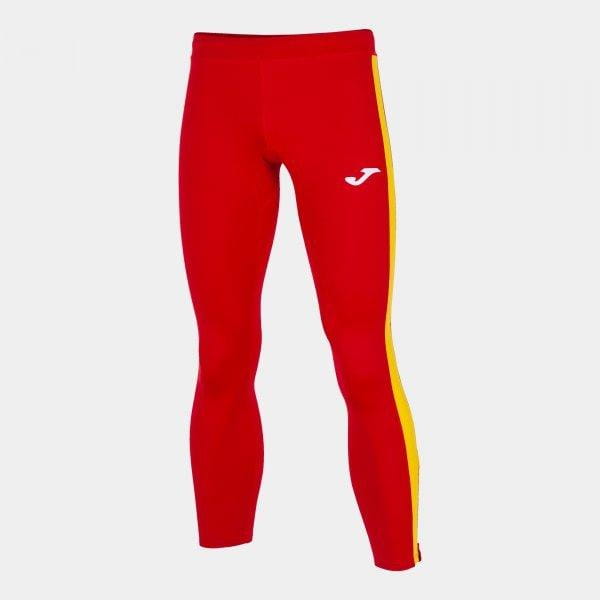  Pantaloni da donna Joma Elite VII Long Tight Red-Yellow