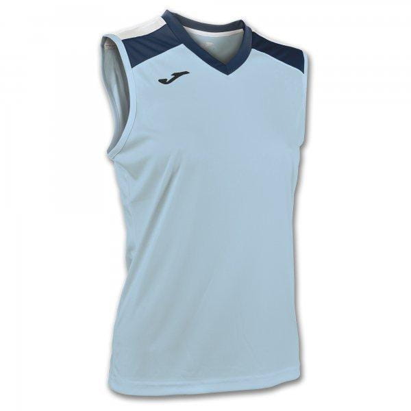 Tops Joma Aloe Volley Shirt Sky Blue-Navy Sleeveless W.