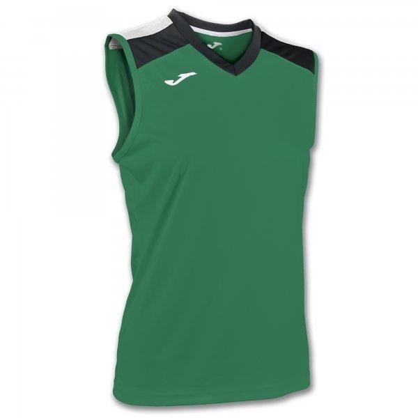 Trikók Joma Aloe Volley Shirt Green-Black Sleeveless W.