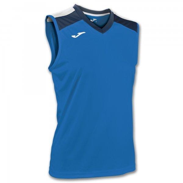 Koszulki bez rękawów Joma Aloe Volley Shirt Royal-Navy Sleeveless W.