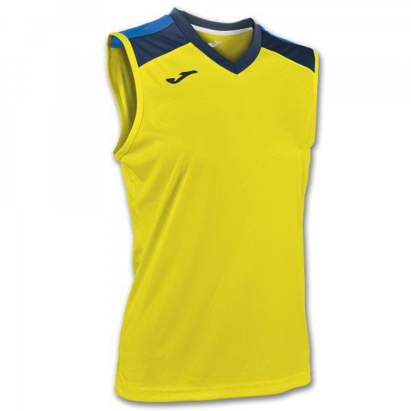 Tops Joma Aloe Volley Shirt Yellow-Navy Sleeveless W.