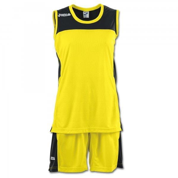  Dívčí basketbalový set Joma Set Space II Woman Yellow Sleeveless