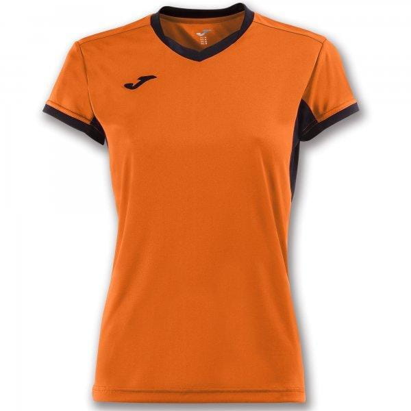  Női póló Joma T-Shirt Championship IV Orange-Black S/S Woman