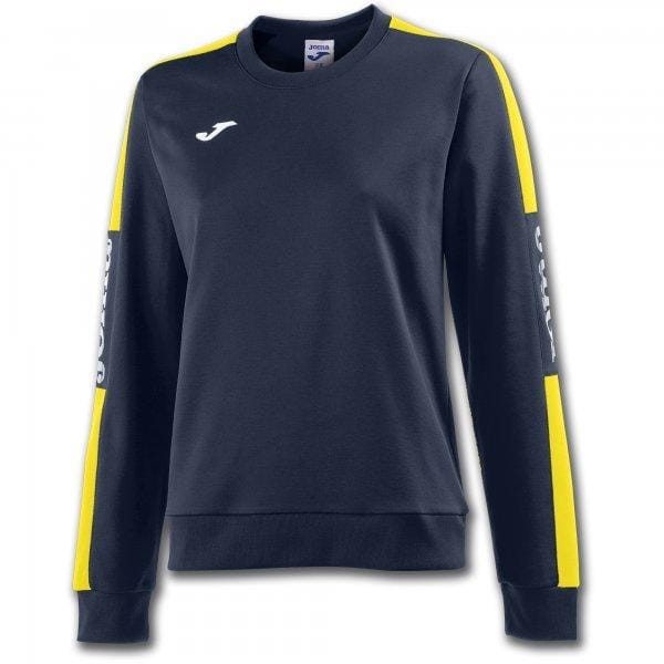 Sweatshirts Joma Sweatshirt Championship IV Navy-Yellow Woman