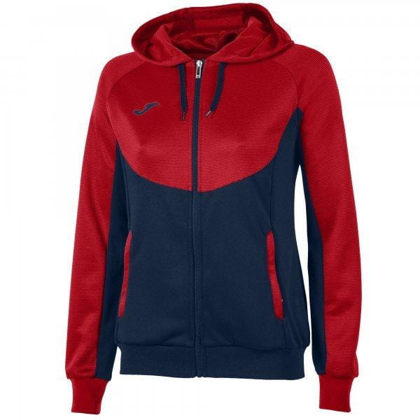 Mikiny Joma Hoodie Essential Navy Blue-Red Women