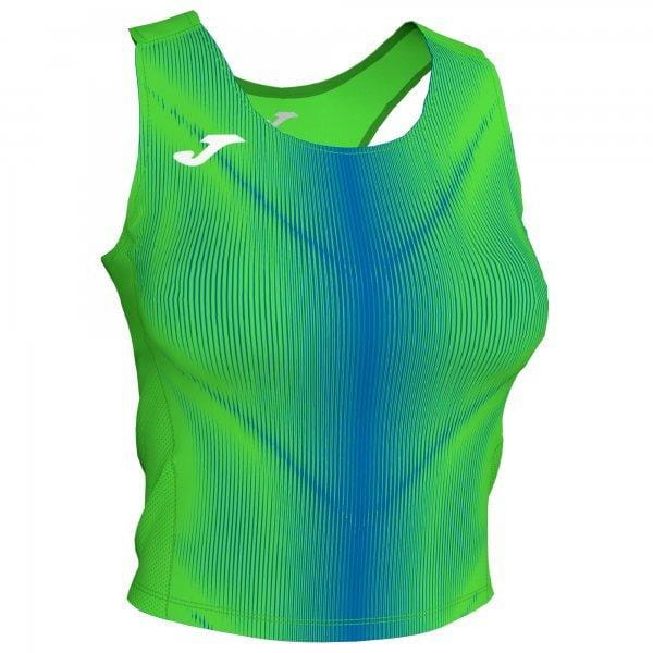  Camiseta de tirantes para mujer Joma Olimpia Top Fluor Green-Royal