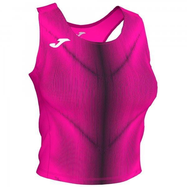  Camiseta de tirantes para mujer Joma Olimpia Top Fluor Pink-Black