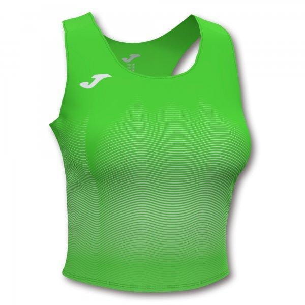  Camiseta de tirantes para mujer Joma Elite VII Top Fluor Green-White