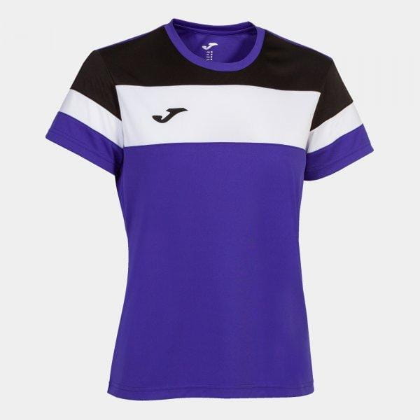  Dámske tričko Joma Crew IV T-Shirt Purple-Black S/S