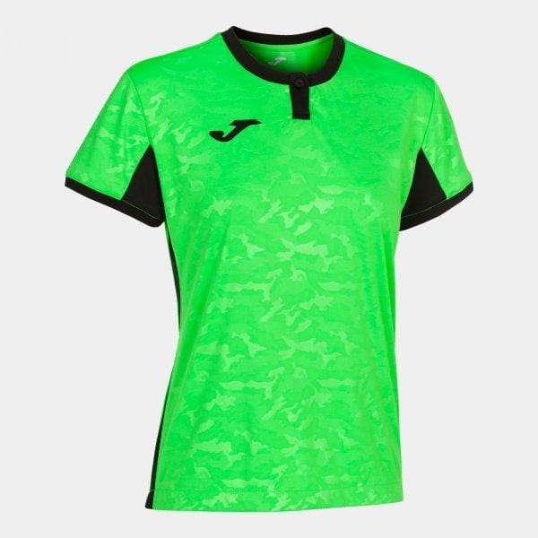  Dámské triko Joma Toletum II T-Shirt Fluor Green-Black S/S