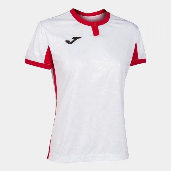  Koszulka damska Joma Toletum II T-Shirt White-Red S/S