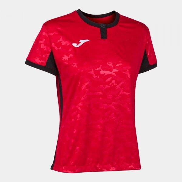  Dámske tričko Joma Toletum II T-Shirt Red-Black S/S
