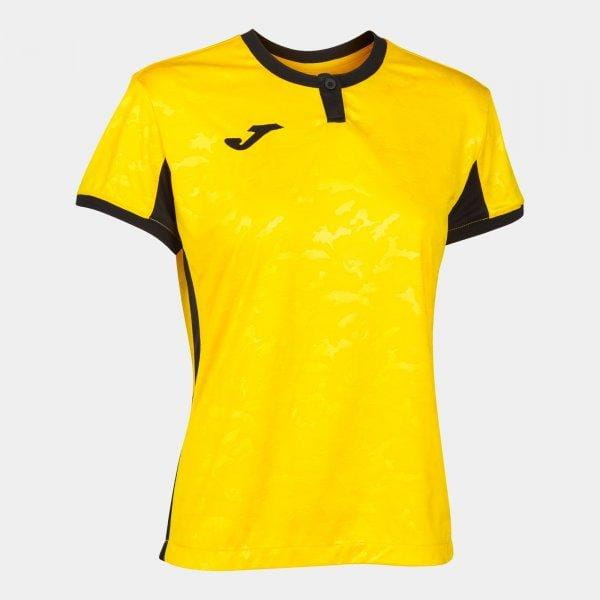  Dámske tričko Joma Toletum II T-Shirt Yellow-Black S/S