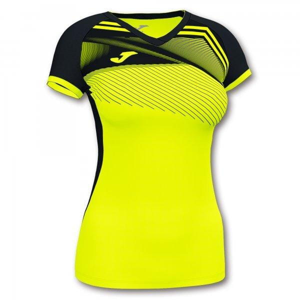  Frauen-T-Shirt Joma Supernova II T-Shirt Fluor Yellow-Black S/S