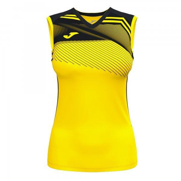  Tanktop für Frauen Joma Supernova II T-Shirt Yellow-Black Sleeveless