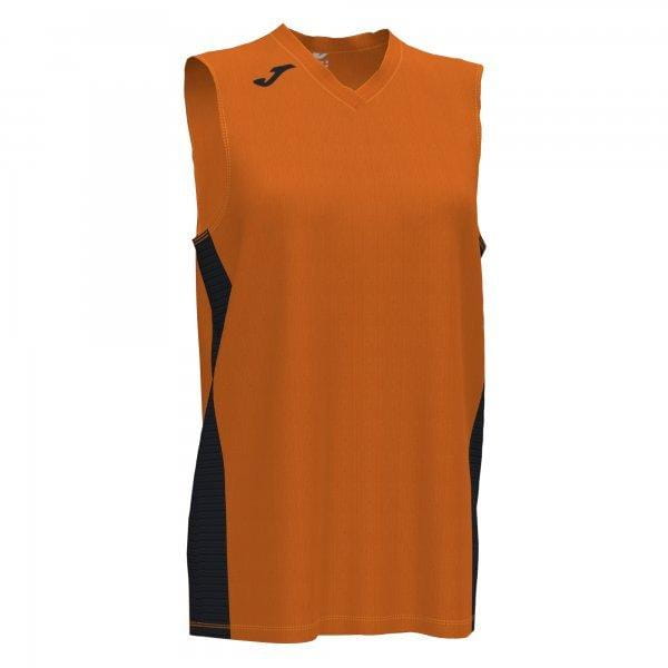  Damestop Joma Cancha III T-Shirt Orange-Black Sleeveless