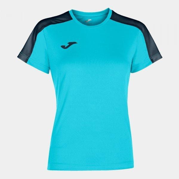  Dámske tričko Joma Academy T-Shirt Fluor Turquoise-Dark Navy S/S