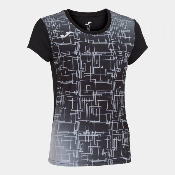  Dames-T-shirt Joma Elite VIII Short Sleeve T-Shirt Black