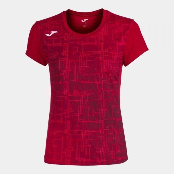  Dames-T-shirt Joma Elite VIII Short Sleeve T-Shirt Red