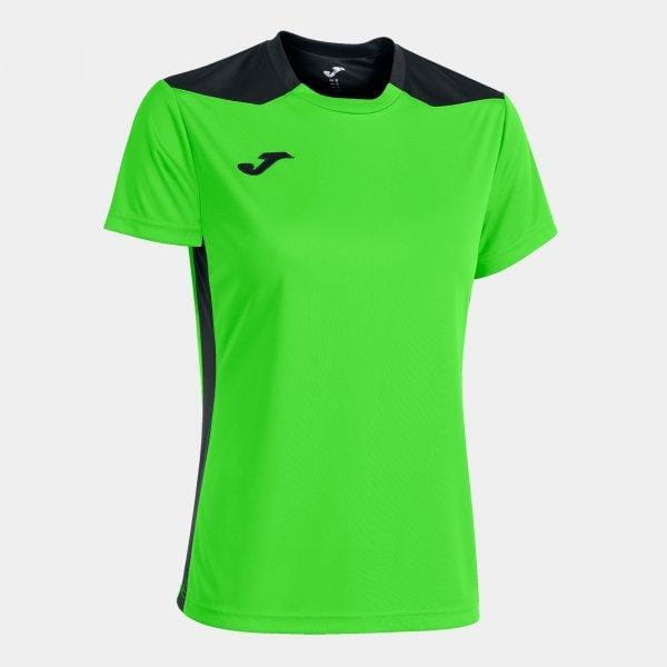  Dámské triko Joma Championship VI Short Sleeve T-Shirt Fluor Green Black