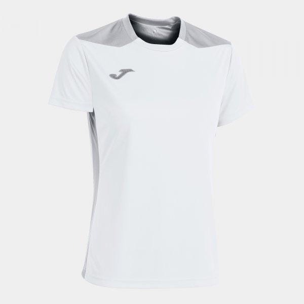  Дамска тениска Joma Championship VI Short Sleeve T-Shirt White Gray
