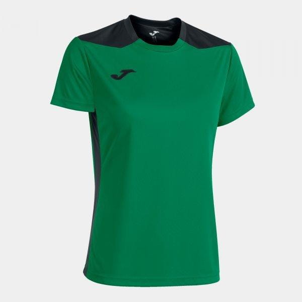  Dámske tričko Joma Championship VI Short Sleeve T-Shirt Green Black