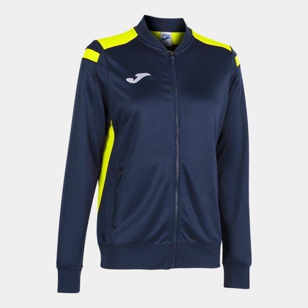 Bluza damska Joma Championship VI Full Zip Sweatshirt Navy Fluor Yellow