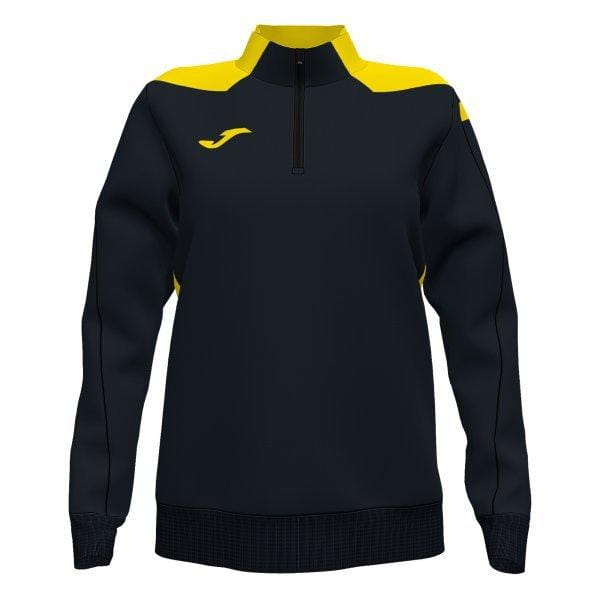  Női pulóver Joma Championship VI Sweatshirt Black Yellow