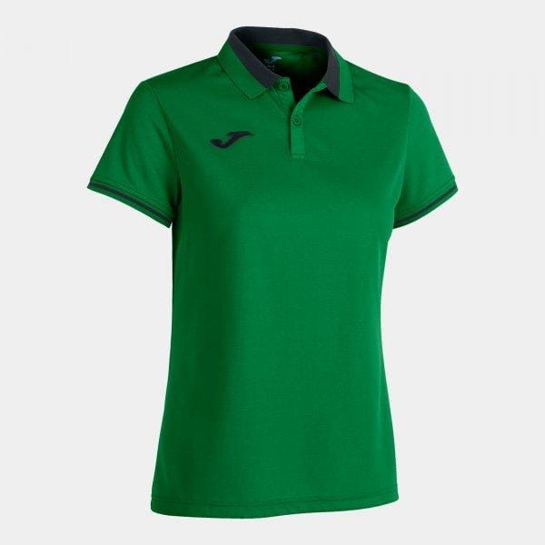  Dámske tričko Joma Championship VI Short Sleeve Polo Green Black