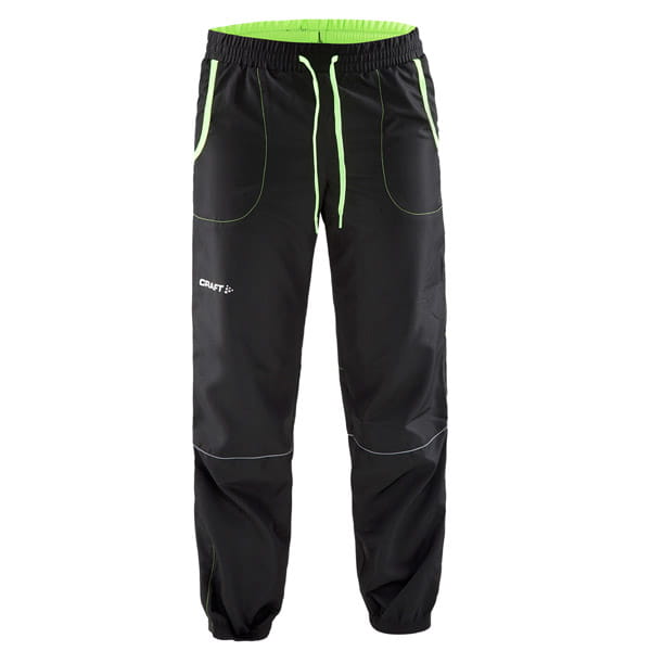 Kalhoty Craft Kalhoty Run Junior černá se zelenou