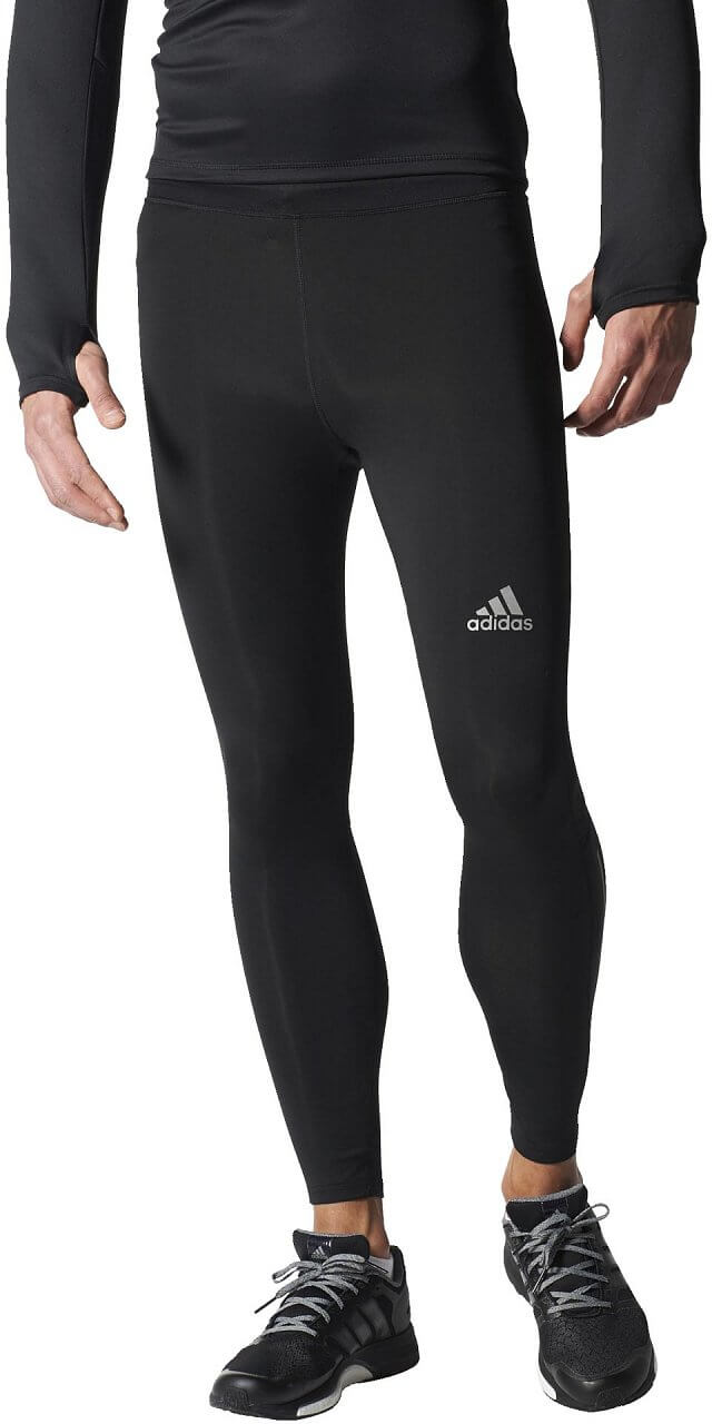 Pánské běžecké kalhoty adidas run tight black