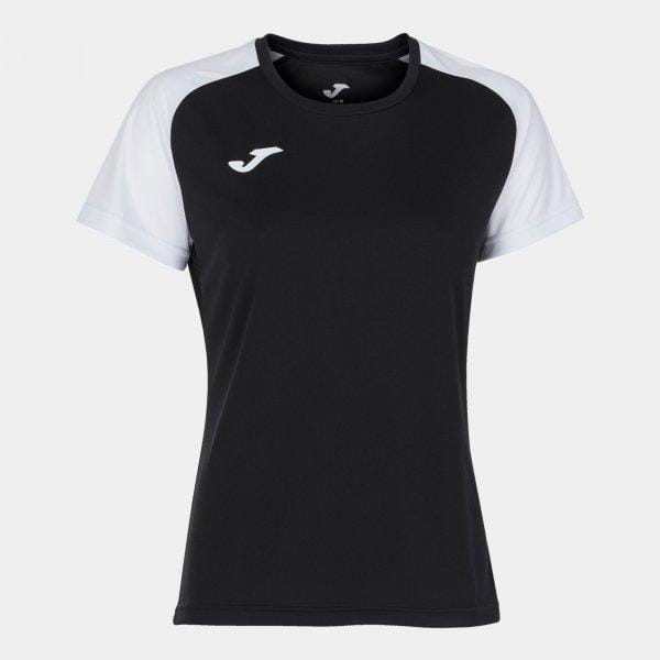  Dames-T-shirt Joma Academy IV Short Sleeve T-Shirt Black White