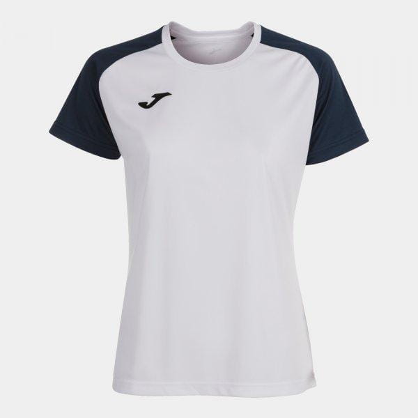  Dames-T-shirt Joma Academy IV Short Sleeve T-Shirt White Navy