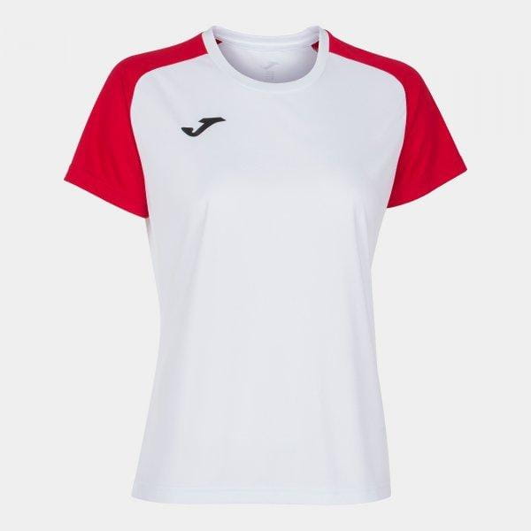  Dames-T-shirt Joma Academy IV Short Sleeve T-Shirt White Red