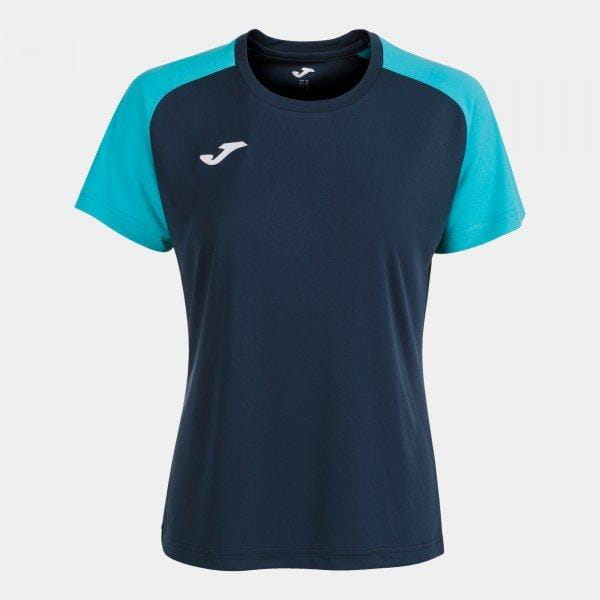  Dámské triko Joma Academy IV Short Sleeve T-Shirt Navy Fluor Turquoise