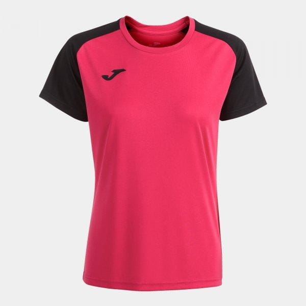  T-shirt pour femmes Joma Academy IV Short Sleeve T-Shirt Fuchsia Black
