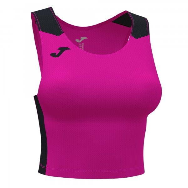  Dames sport top Joma Record II Top Fluor Pink Black