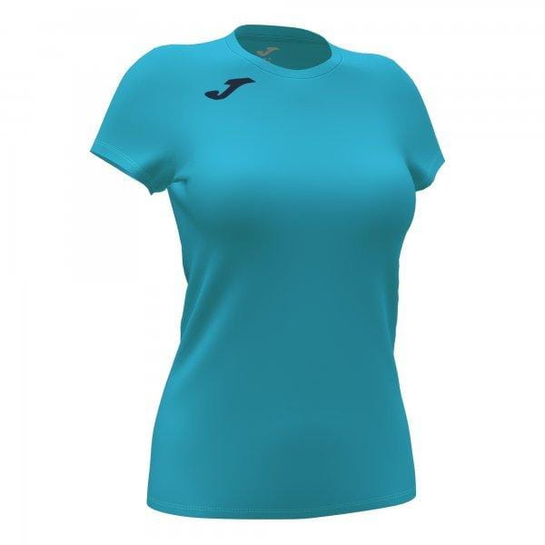  Koszulka damska Joma Record II Short Sleeve T-Shirt Fluor Turquoise
