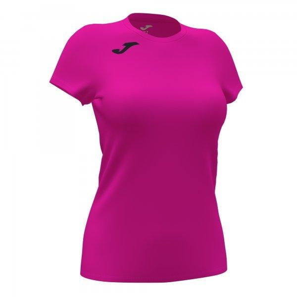  Női póló Joma Record II Short Sleeve T-Shirt Fluor Pink