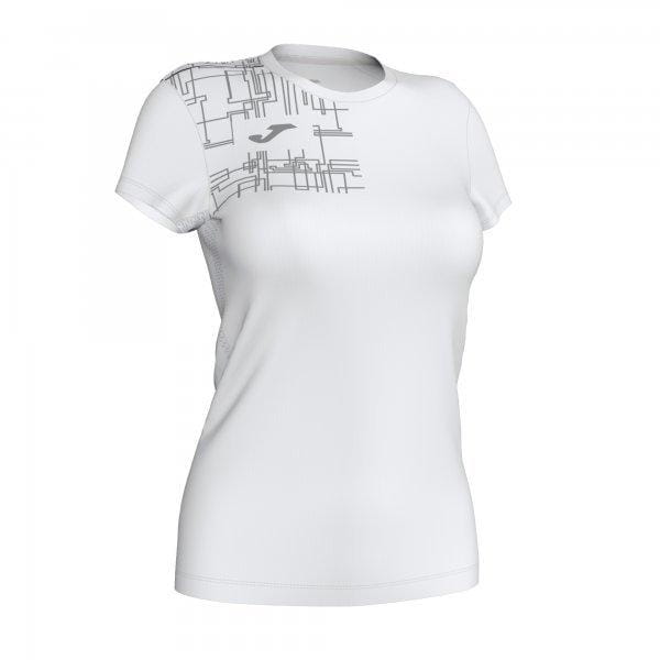 T-shirt pour femmes Joma Elite VIII Short Sleeve T-Shirt White
