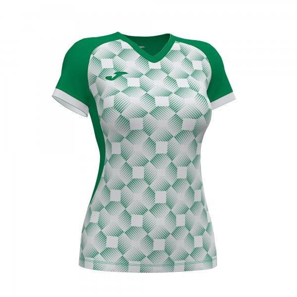  Dames-T-shirt Joma Supernova III Short Sleeve T-Shirt Green White