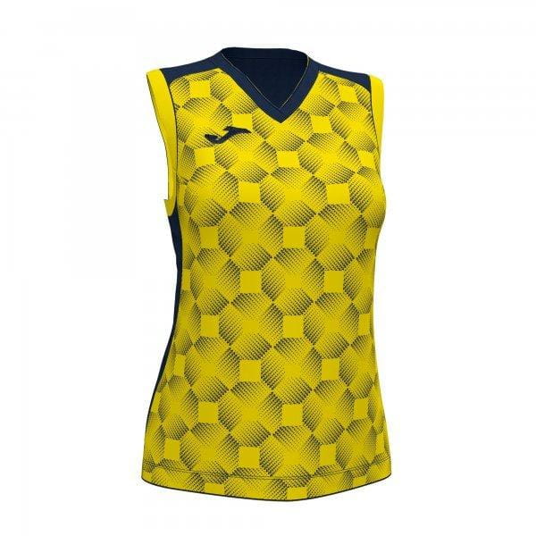  Top pentru femei Joma Supernova III Sleeveless Shirt Navy Yellow