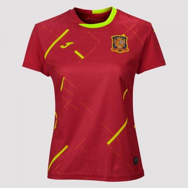  Női póló Joma 1St T-Shirt Spanish Futsal Red S/S Woman