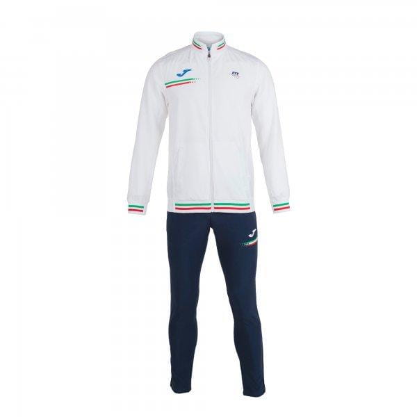  Trainingsanzug für Männer Joma Tracksuit Micro. Fed. Tennis Italy White