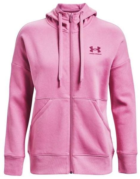 Sportliches Damen-Sweatshirt Under Armour Rival Fleece FZ Hoodie-PNK