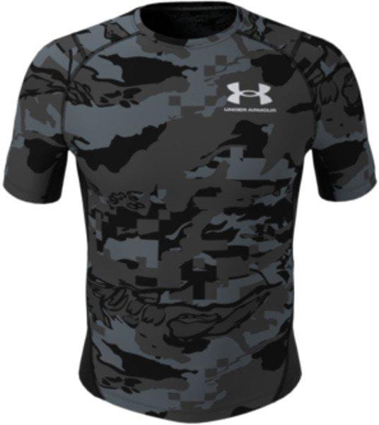 Pánské sportovní tričko Under Armour HG Isochill Comp Print SS-BLK