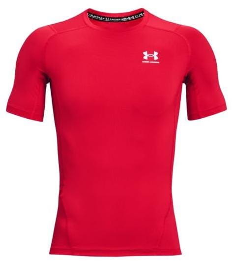 Heren sportshirt Under Armour HG Armour Comp SS-RED