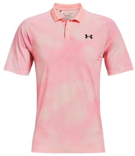 Golfhemd für Männer Under Armour Iso-Chill Afterburn Polo-PNK