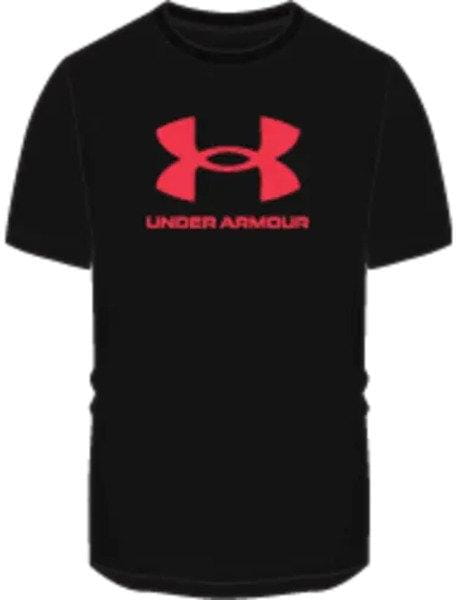Detské voľnočasové tričko Under Armour Sportstyle Logo SS-BLK